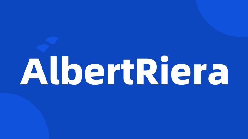 AlbertRiera