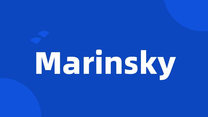 Marinsky