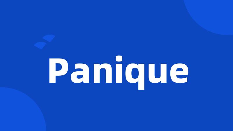 Panique