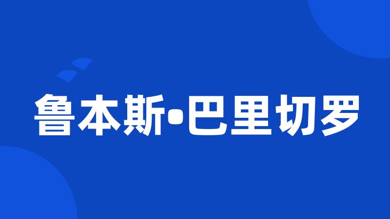 鲁本斯•巴里切罗