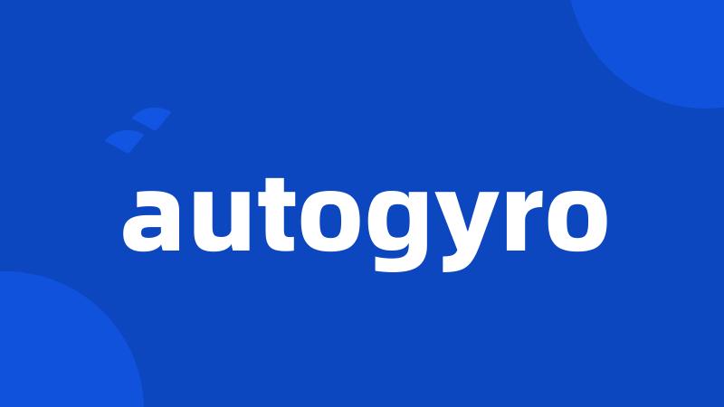 autogyro