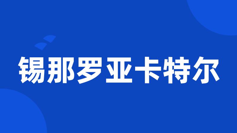 锡那罗亚卡特尔