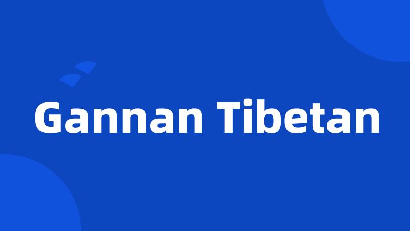 Gannan Tibetan