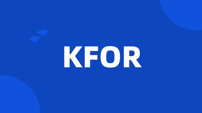 KFOR