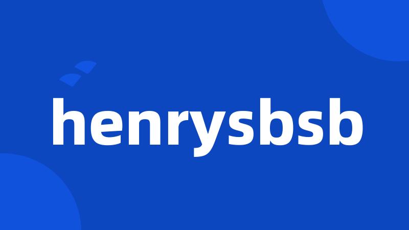 henrysbsb