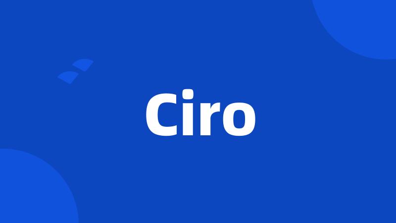 Ciro