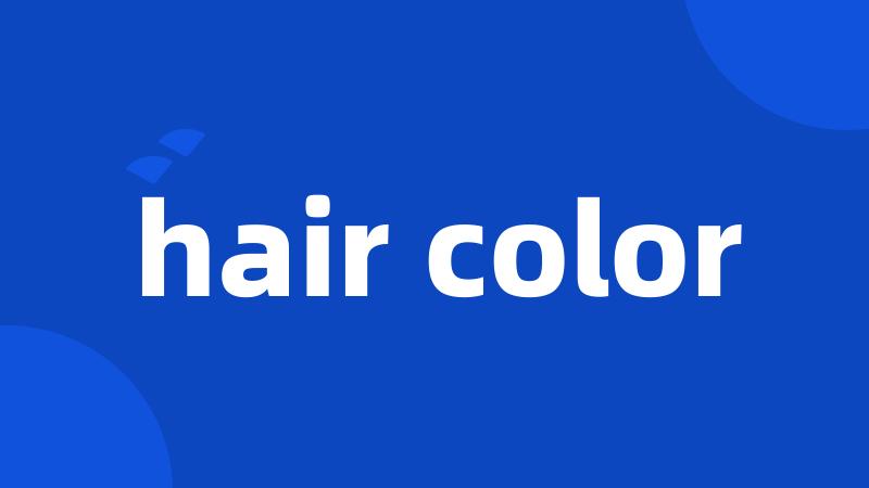 hair color