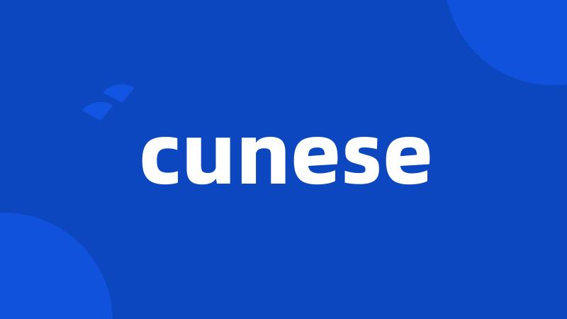 cunese