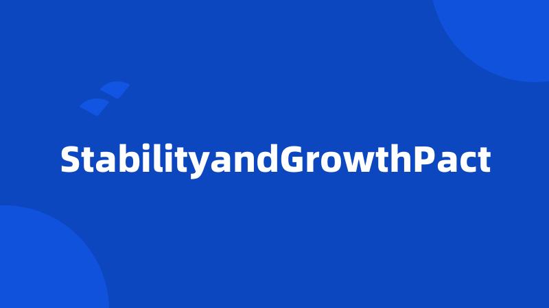 StabilityandGrowthPact