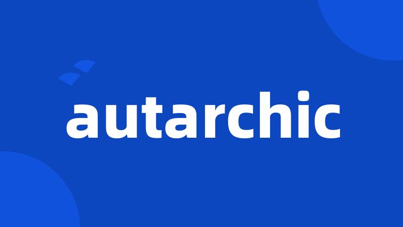 autarchic