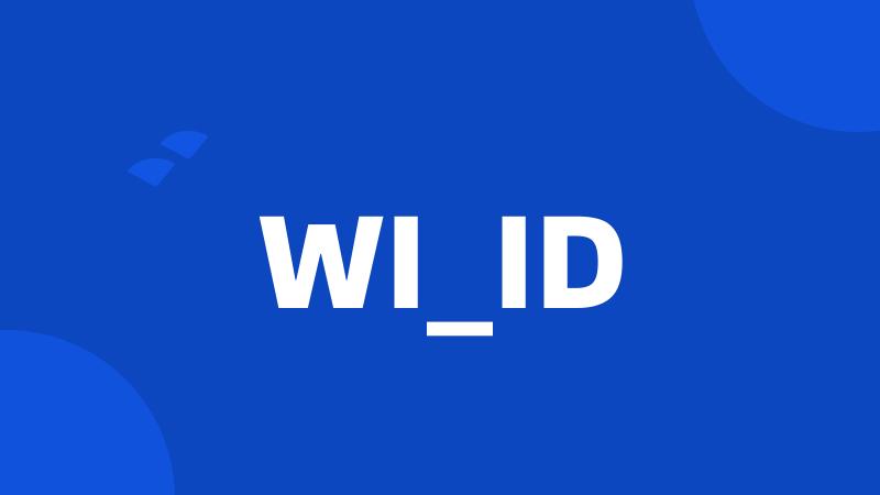 WI_ID