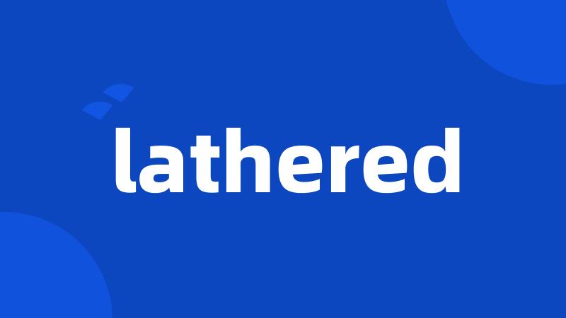 lathered