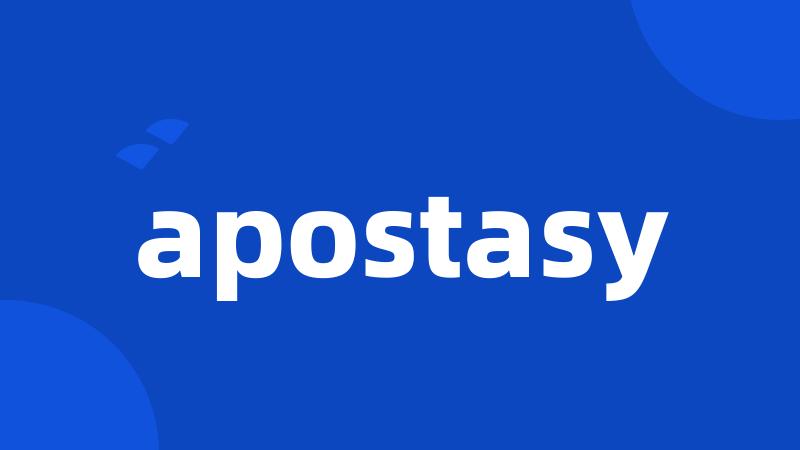 apostasy