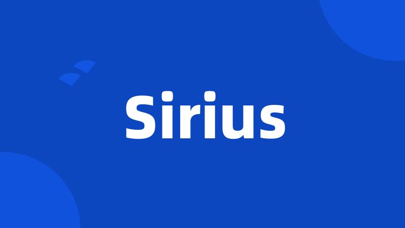 Sirius