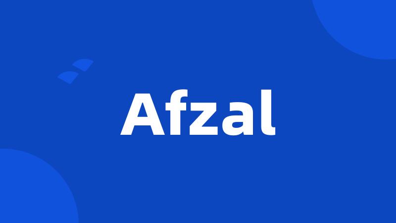 Afzal