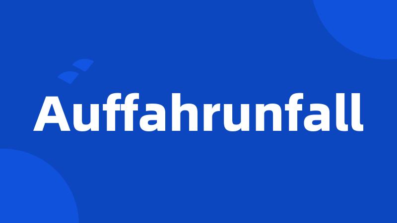 Auffahrunfall