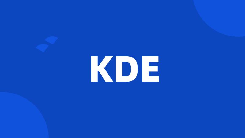 KDE