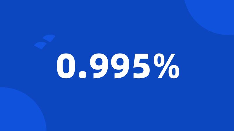 0.995%