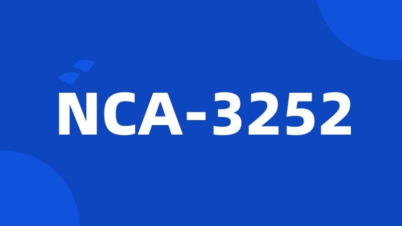 NCA-3252