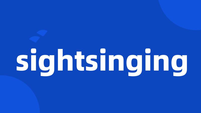 sightsinging