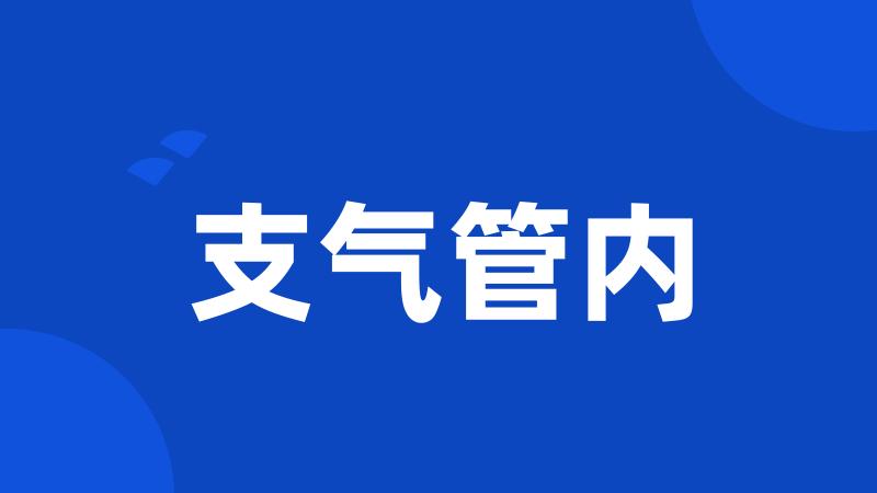 支气管内