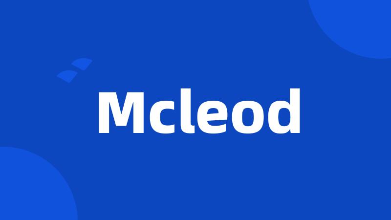 Mcleod