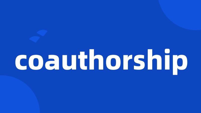 coauthorship