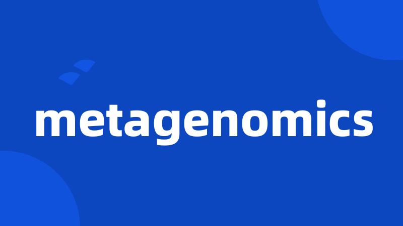 metagenomics