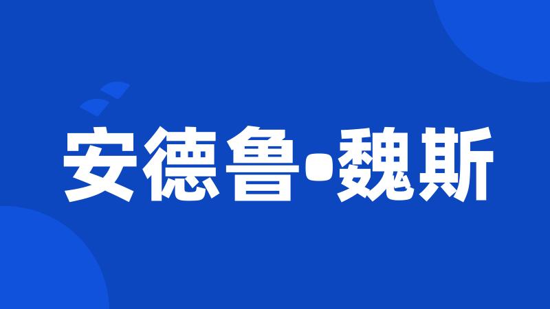 安德鲁•魏斯