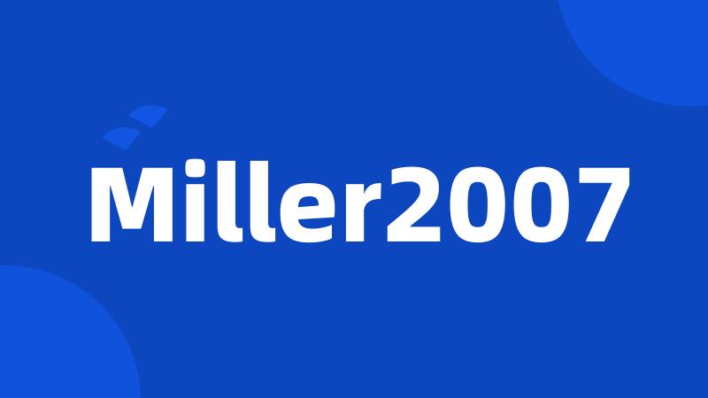 Miller2007