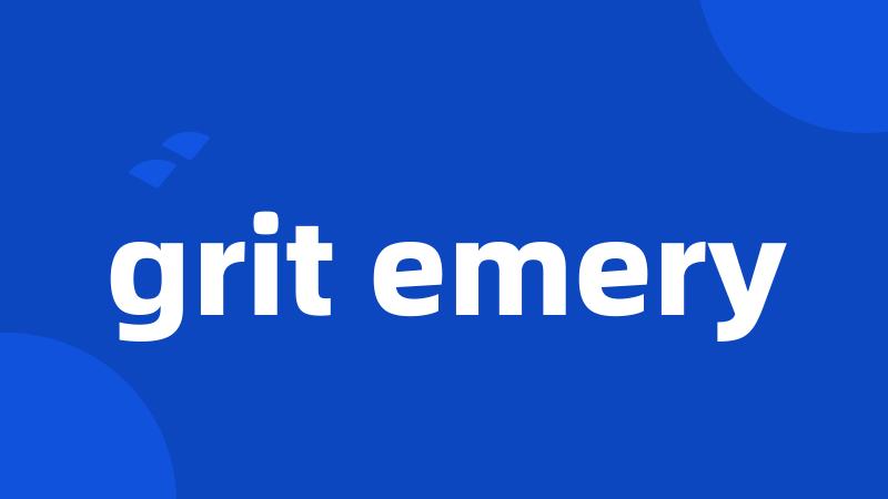 grit emery