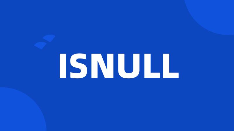 ISNULL