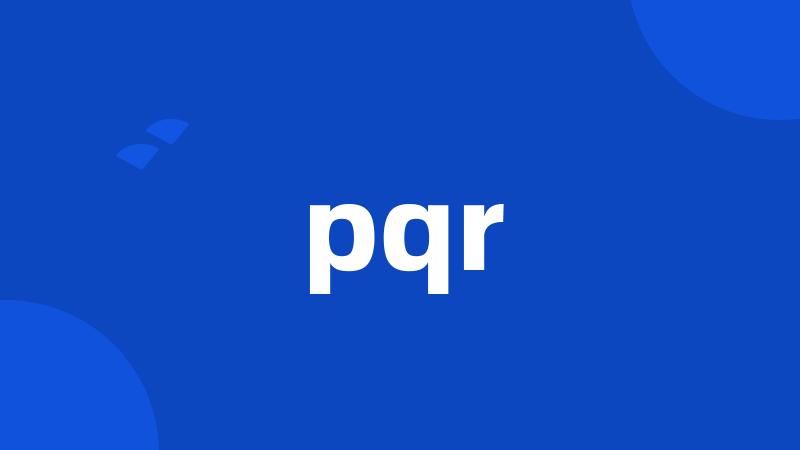 pqr