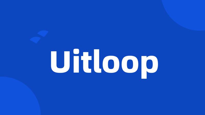 Uitloop