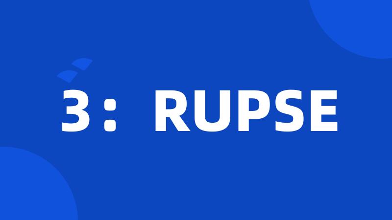 3：RUPSE