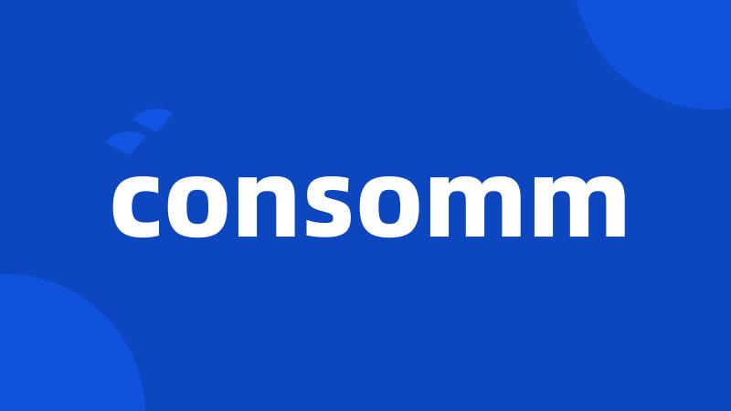 consomm