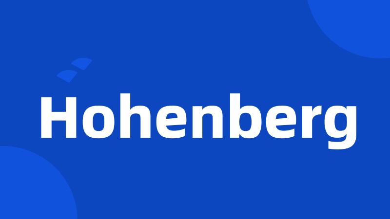 Hohenberg