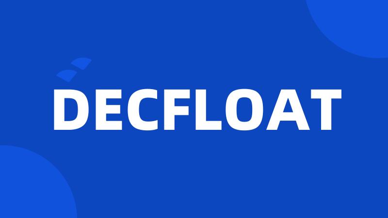 DECFLOAT