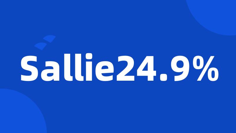 Sallie24.9%