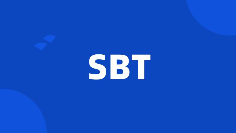 SBT