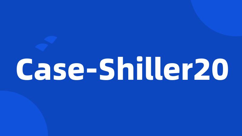 Case-Shiller20