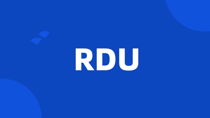 RDU