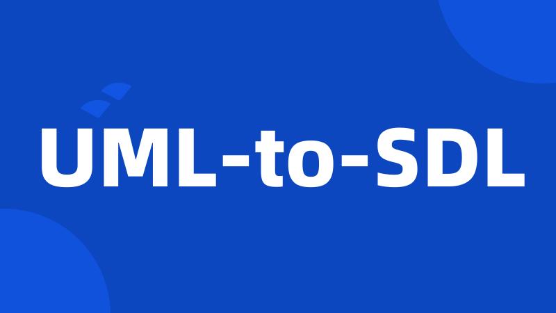 UML-to-SDL