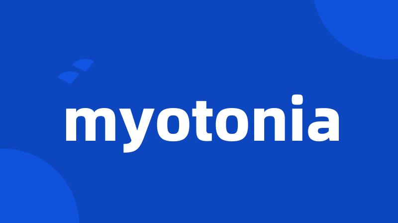 myotonia