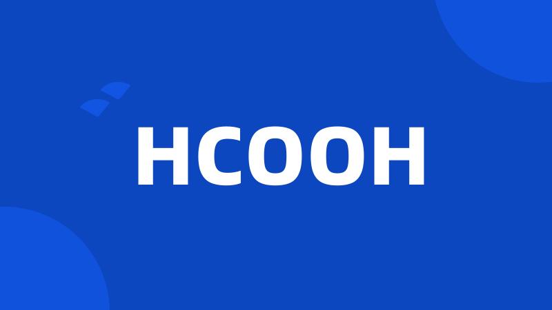 HCOOH