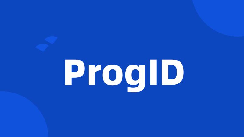 ProgID