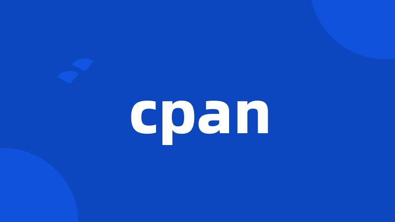 cpan