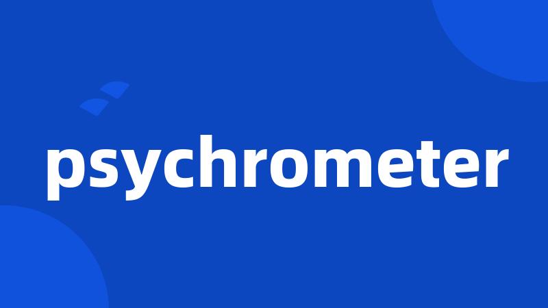 psychrometer