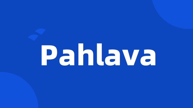 Pahlava