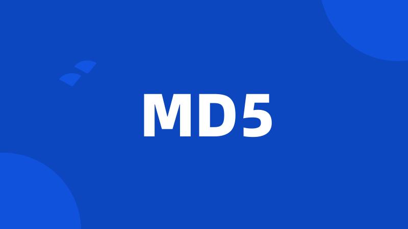 MD5